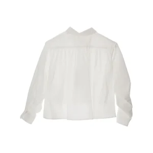Outlet Cotton poplin cropped shirt Kids Clothing