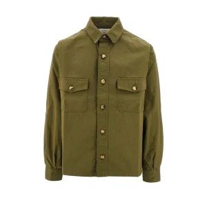 Outlet Cotton twill overshirt Shirts