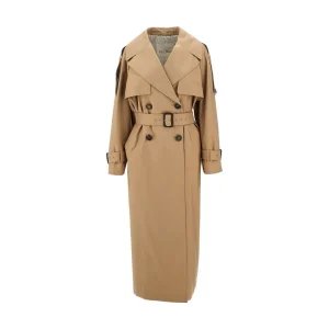 Sale Cotton-blend oversized trench coat Outerwear