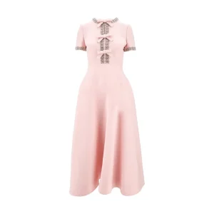 Clearance Crepe Couture midi dress with crystals Dresses