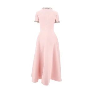 Clearance Crepe Couture midi dress with crystals Dresses