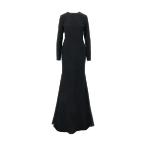 Online Crepe open-back long dress Dresses