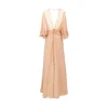 New Crepe satin and chiffon long dress Dresses