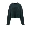 Clearance Crewneck sweatshirt with raw-cut edges Sweatshirts