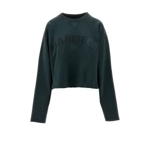 Clearance Crewneck sweatshirt with raw-cut edges Sweatshirts