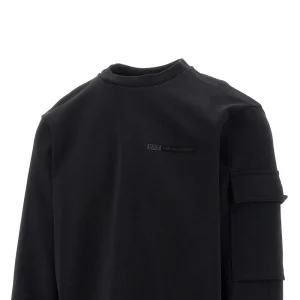 Outlet Crewneck sweatshirt with mesh insert Sweatshirts