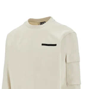 Outlet Crewneck sweatshirt with mesh insert Sweatshirts