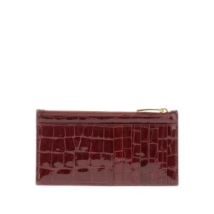 Fashion Croco-embossed leather cardholder pouch Wallets And Small Leather Goods