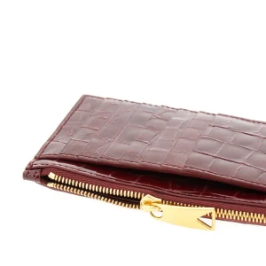 Fashion Croco-embossed leather cardholder pouch Wallets And Small Leather Goods