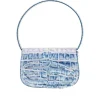 Online Croco-embossed leather 1DR shoulder bag Shoulder Bags