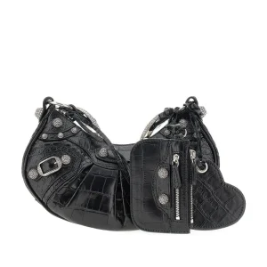 Hot Croco-embossed leather Le Cagole XS bag Shoulder Bags