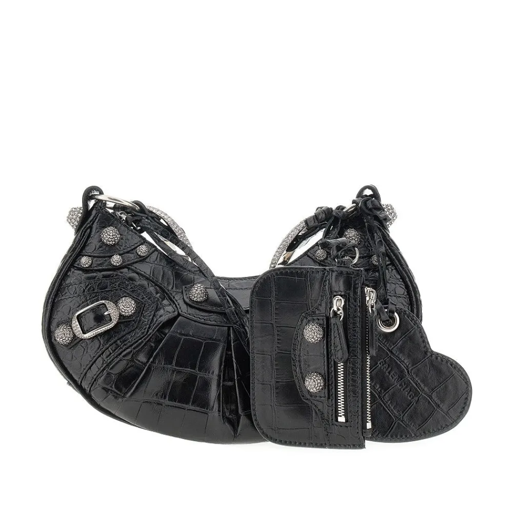 crocoembossed_leather_le__0.webp Hot Croco-embossed leather Le Cagole XS bag Shoulder Bags