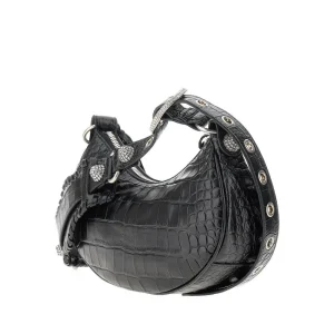 Hot Croco-embossed leather Le Cagole XS bag Shoulder Bags