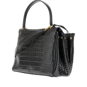 Fashion Croco-embossed leather medium 'Rodeo' bag Shoulder Bags
