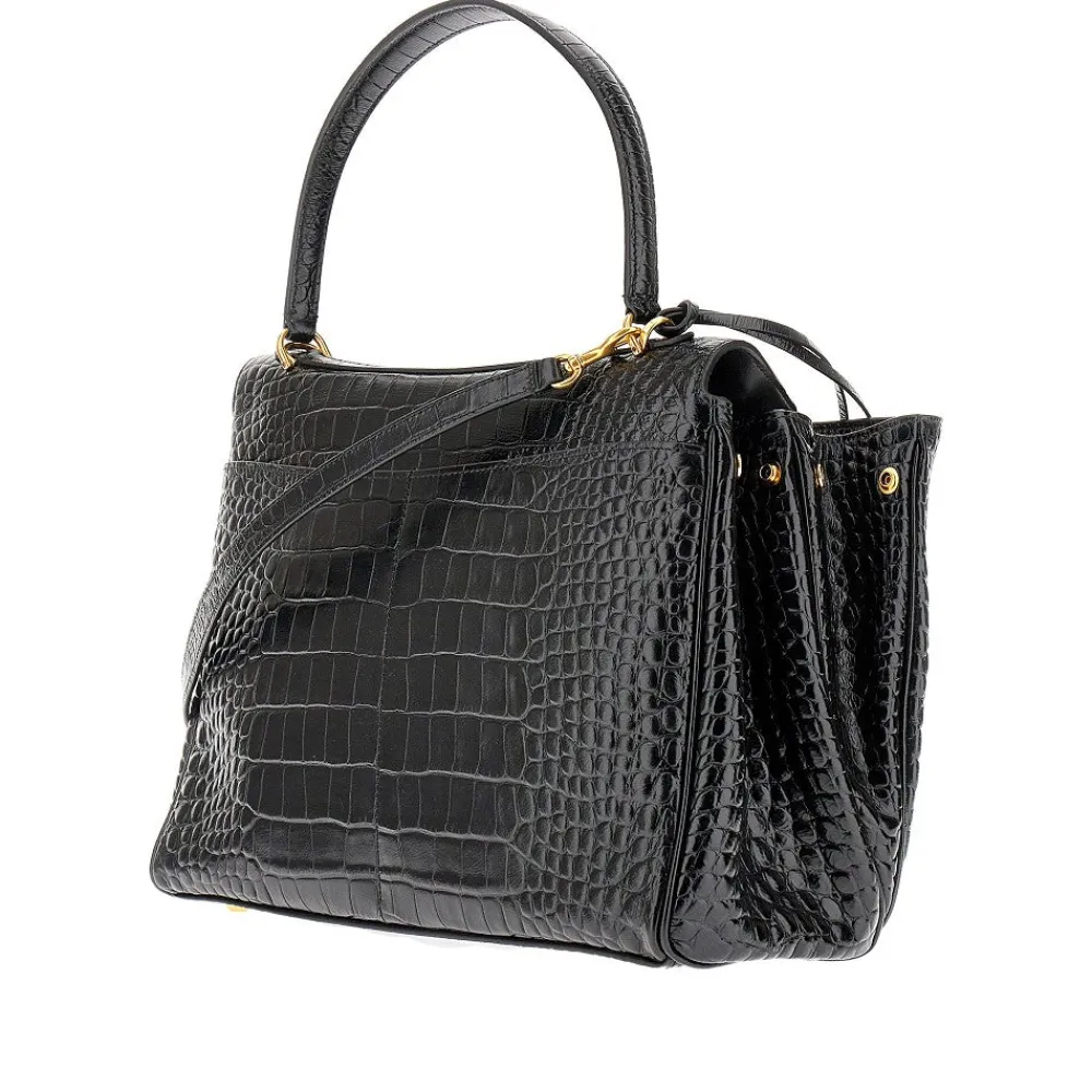 crocoembossed_leather_med_1.webp Fashion Croco-embossed leather medium 'Rodeo' bag Shoulder Bags