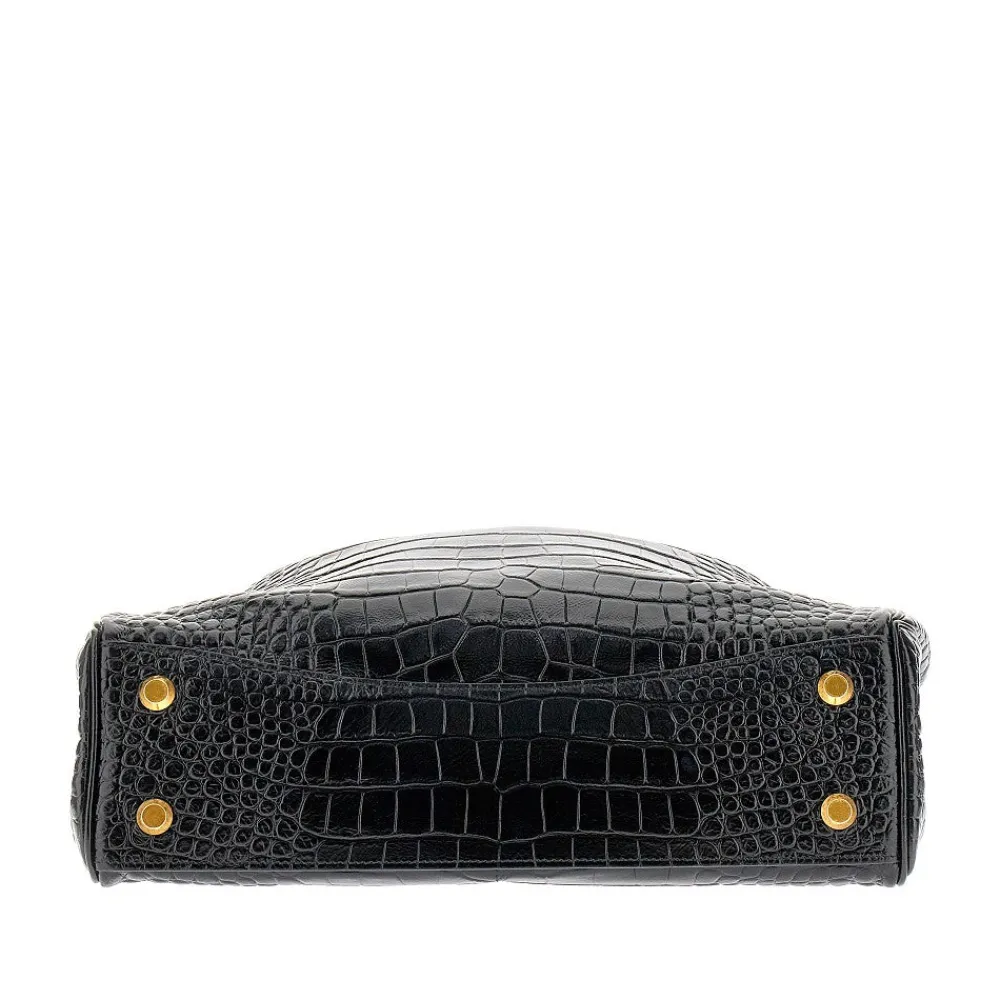 crocoembossed_leather_med_4.webp Fashion Croco-embossed leather medium 'Rodeo' bag Shoulder Bags