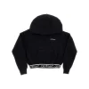 Outlet Cropped hoodie with branded band Kids Clothing