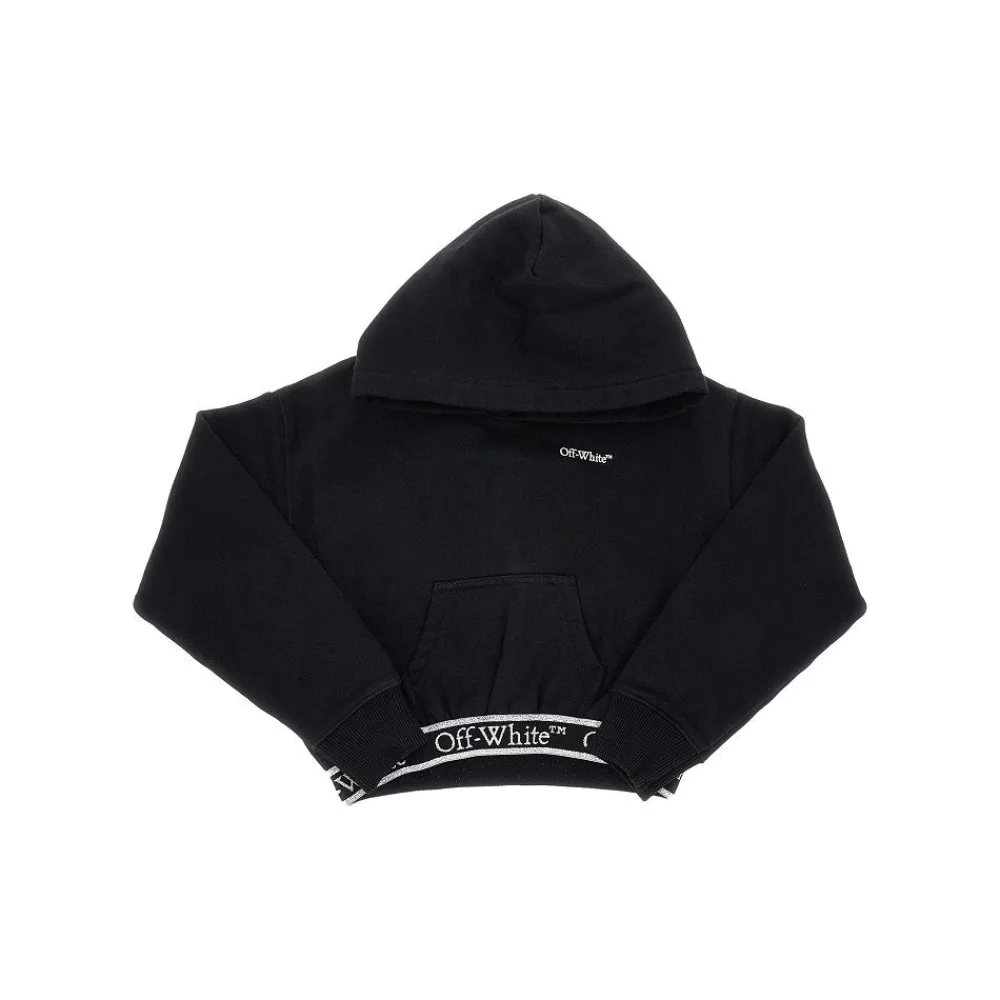 cropped_hoodie_with_lurex_0.webp Sale Cropped hoodie with lurex logo band Kids Clothing