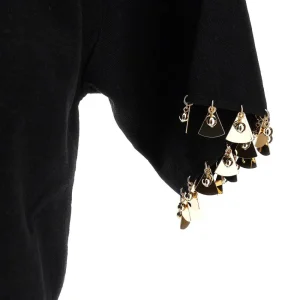Discount Cropped sweater with metal details Knitwear