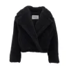 Hot Cropped Teddy Bear Icon Coat Outerwear