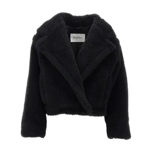 Hot Cropped Teddy Bear Icon Coat Outerwear