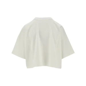 Clearance Cropped T-shirt with Intrecciato heart Tops