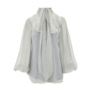 Clearance Daisy print chiffon shirt Shirts