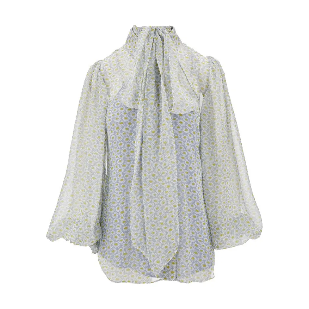 daisy_print_chiffon_shirt_0.webp Clearance Daisy print chiffon shirt Shirts