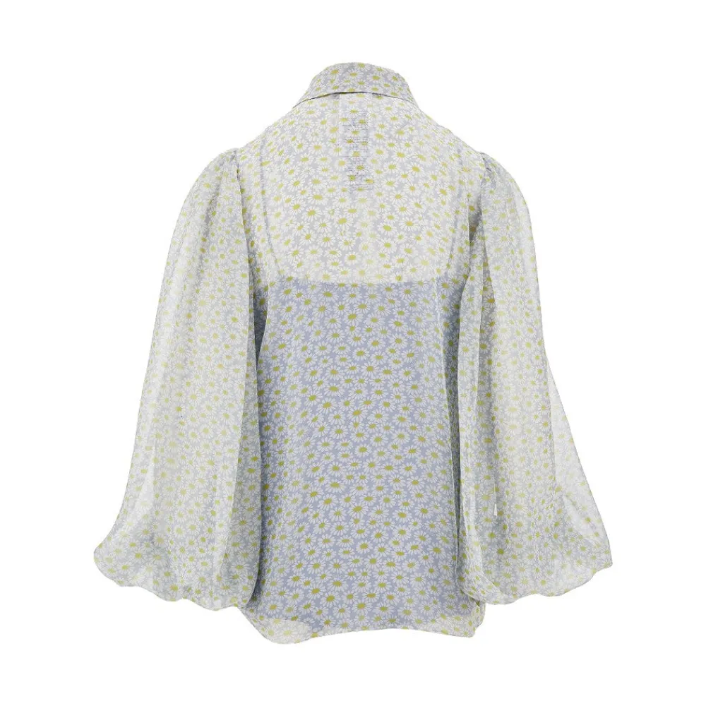 daisy_print_chiffon_shirt_2.webp Clearance Daisy print chiffon shirt Shirts
