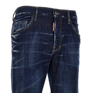 Outlet Dark Clean Wash 'Skater' jeans Jeans