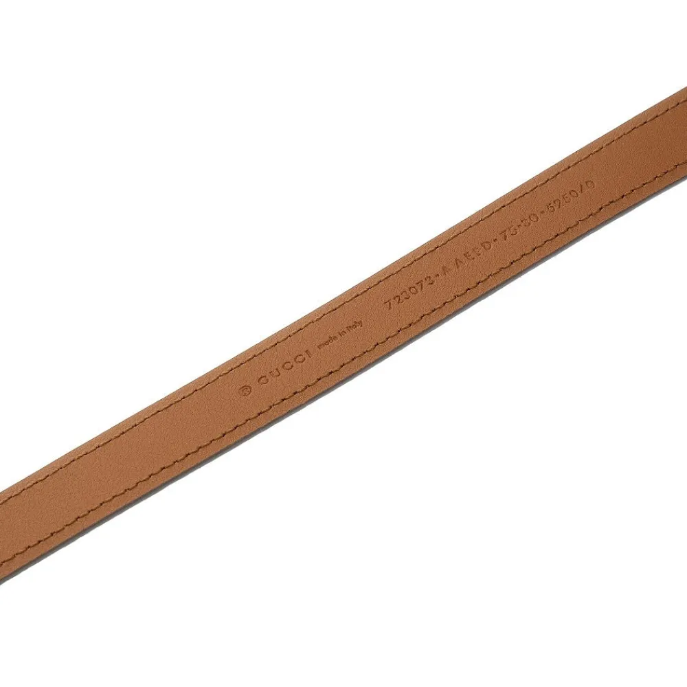 debossed_gg_motif_suede_l_2.webp Fashion Debossed GG motif suede leather belt Belts