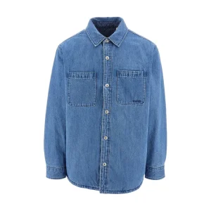 Sale Denim and nylon reversible overshirt Jackets