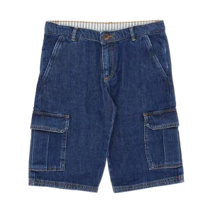 Clearance Denim 'Caiman' cargo shorts Kids/BOY Clothing