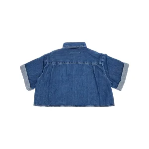 Fashion Denim cropped shirt Kids Clothing