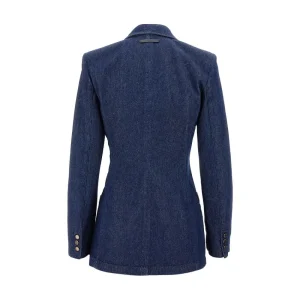 Hot Denim jacket with leather chest pocket Jackets