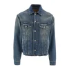 New Denim jacket with raw-cut hem Jackets