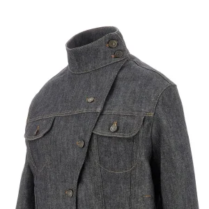 Clearance Denim oversized Motorcycle jacket Jackets