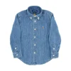 Hot Denim shirt with logo embroidery Kids/BOY Clothing