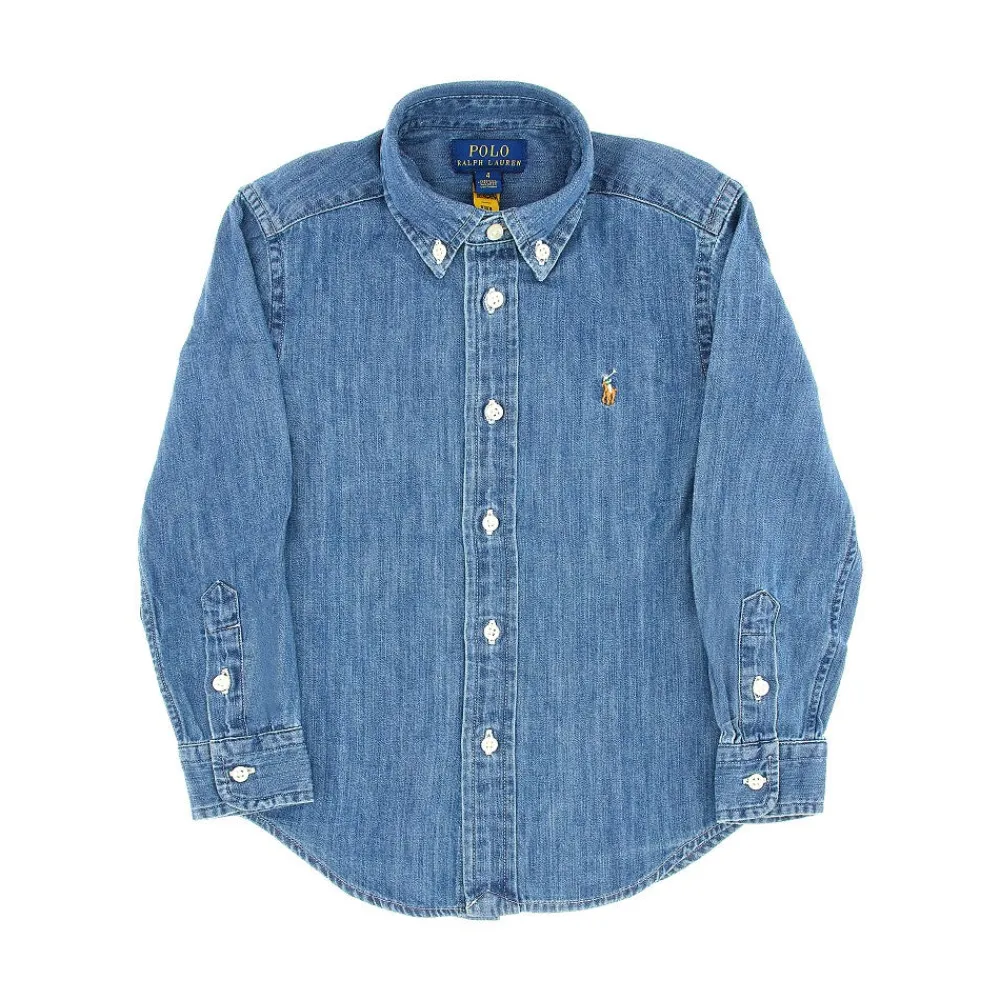 denim_shirt_with_logo_emb_0.webp Hot Denim shirt with logo embroidery Kids/BOY Clothing