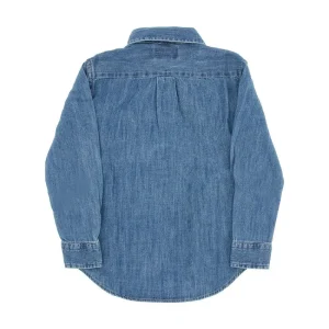 Hot Denim shirt with logo embroidery Kids/BOY Clothing