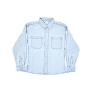Fashion Denim shirt with logo print Kids/BOY Clothing