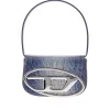 Outlet Denim-print leather 1DR shoulder bag Shoulder Bags