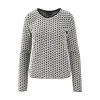 Sale Devoré pattern cotton-blend sweater Knitwear