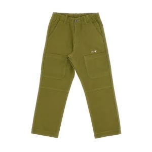 Discount Diag print cotton workwear pants Kids/BOY Clothing