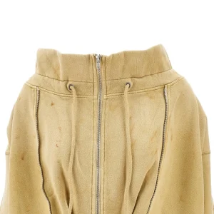 Hot Dirty-effect oversized full-zip sweatshirt Sweatshirts