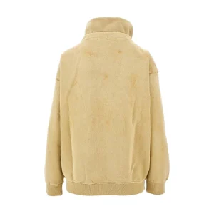Hot Dirty-effect oversized full-zip sweatshirt Sweatshirts