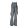 Outlet Distressed denim Loose Fit jeans Jeans