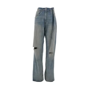 Outlet Distressed denim Loose Fit jeans Jeans