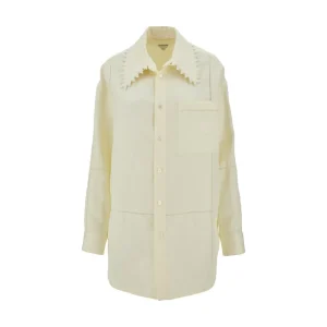 Hot Double collar linen shirt Shirts