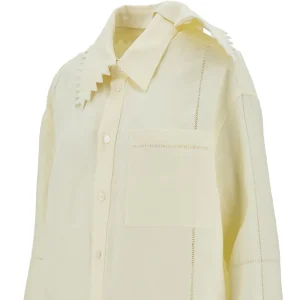 Hot Double collar linen shirt Shirts